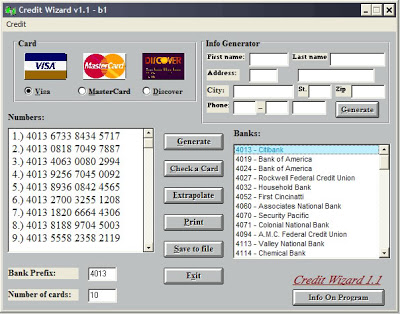 credit card number generator download